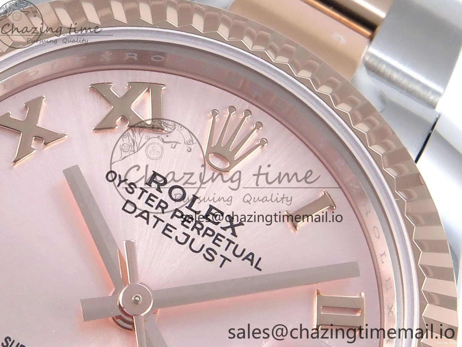 0117 Packable DateJust 31 278271 ARF 1:1 Best Edition 904L Steel RG Roman Dial on SS RG Oyster Bracelet ETA 524